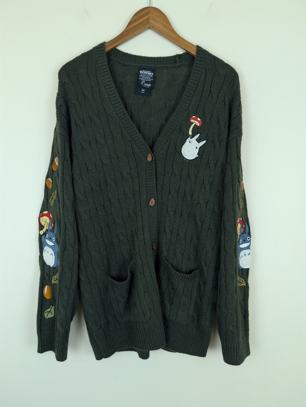 Her Universe Studio Ghibli My Neighbor Totoro Forest Green Crochet Cardigan